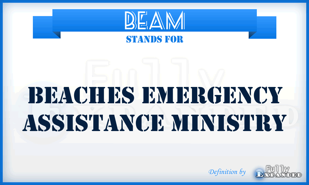 BEAM - Beaches Emergency Assistance Ministry