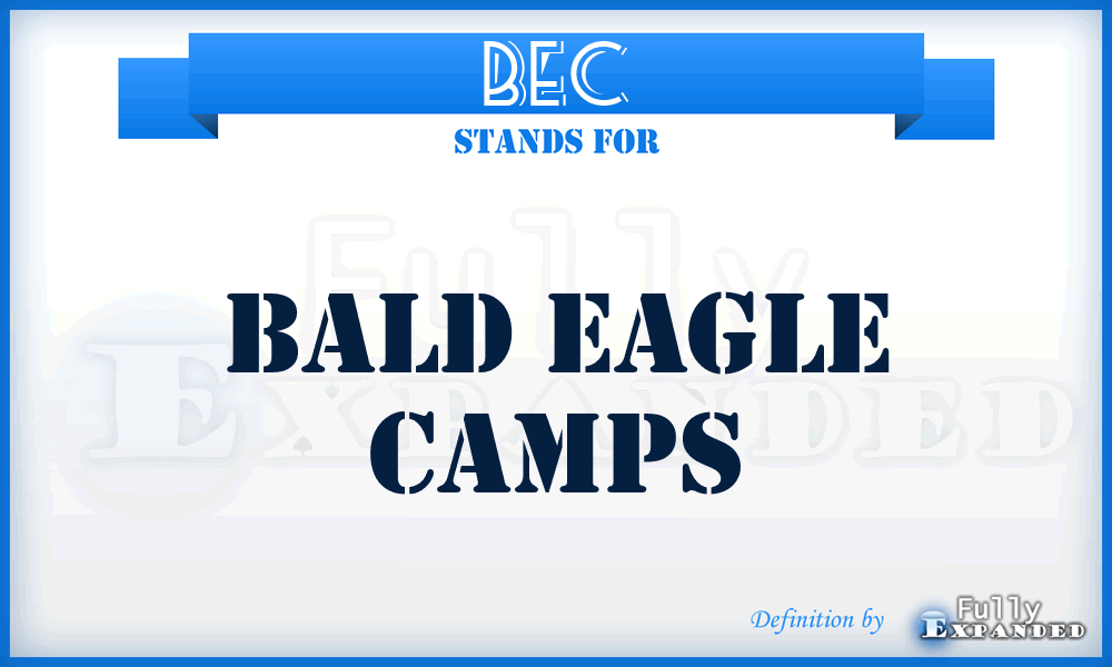 BEC - Bald Eagle Camps