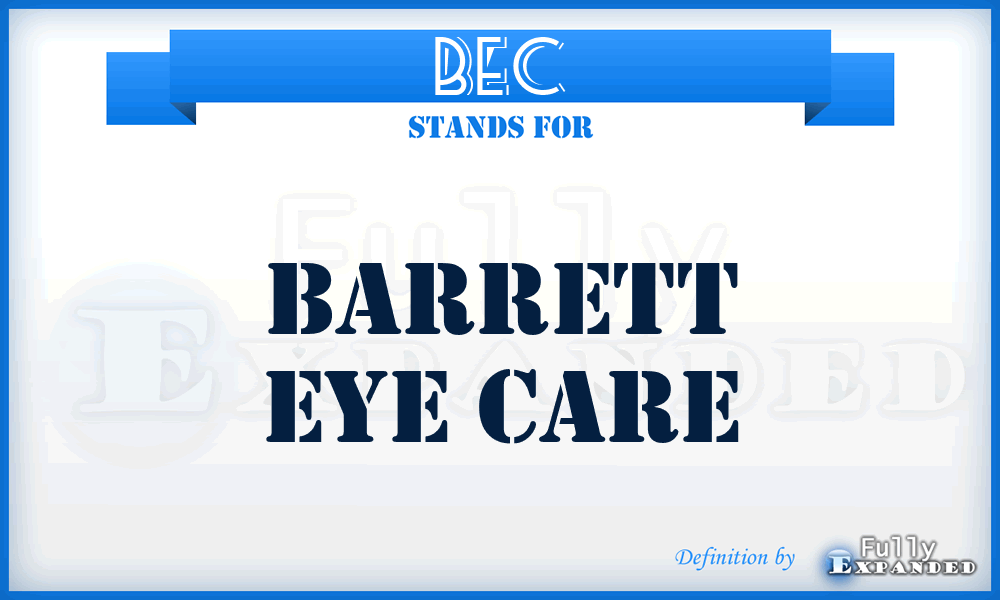 BEC - Barrett Eye Care