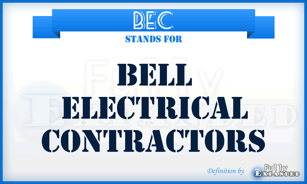 BEC - Bell Electrical Contractors