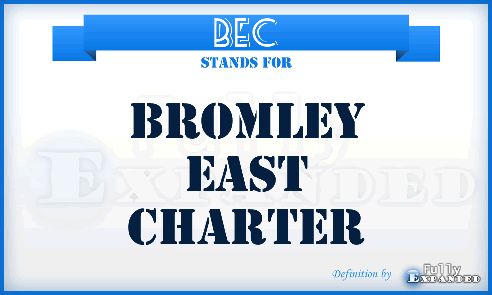 BEC - Bromley East Charter