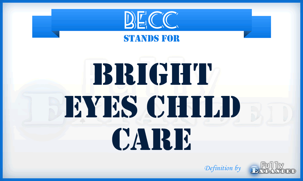 BECC - Bright Eyes Child Care