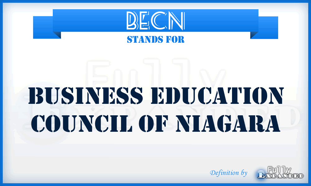 BECN - Business Education Council of Niagara