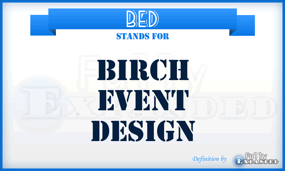 BED - Birch Event Design