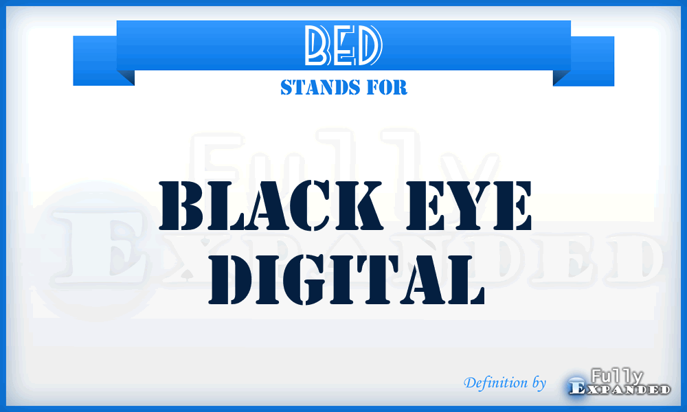 BED - Black Eye Digital