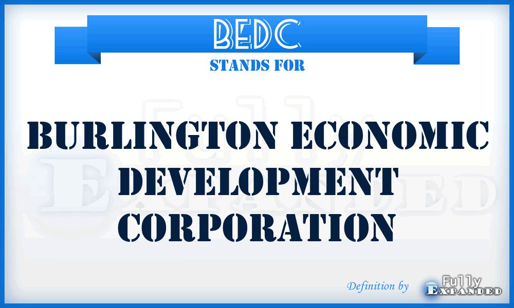 BEDC - Burlington Economic Development Corporation