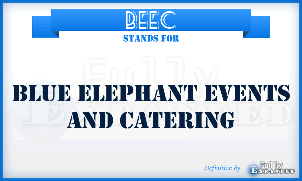 BEEC - Blue Elephant Events and Catering