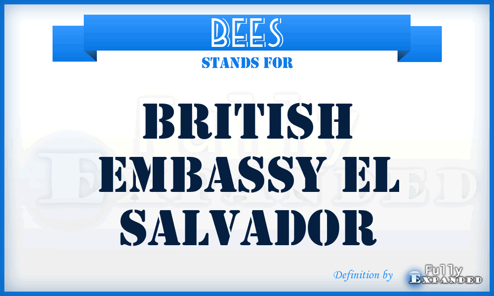 BEES - British Embassy El Salvador