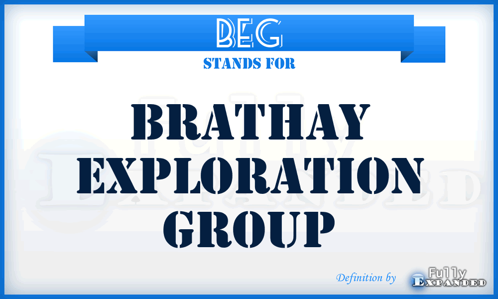 BEG - Brathay Exploration Group