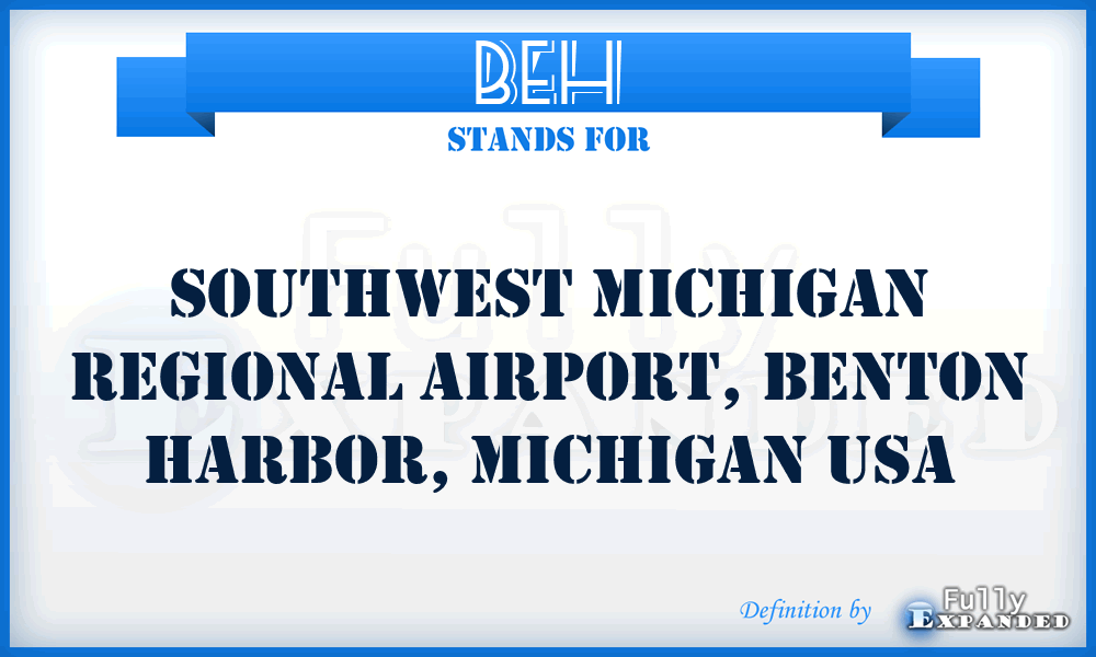 BEH - SouthWest Michigan Regional Airport, Benton Harbor, Michigan USA
