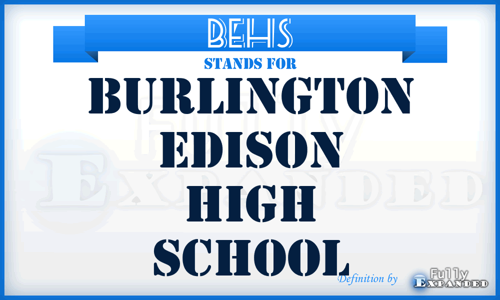 BEHS - Burlington Edison High School