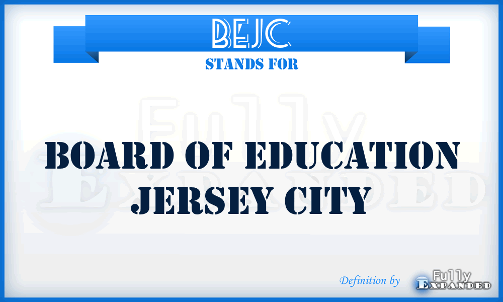 BEJC - Board of Education Jersey City