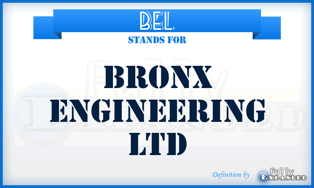 BEL - Bronx Engineering Ltd