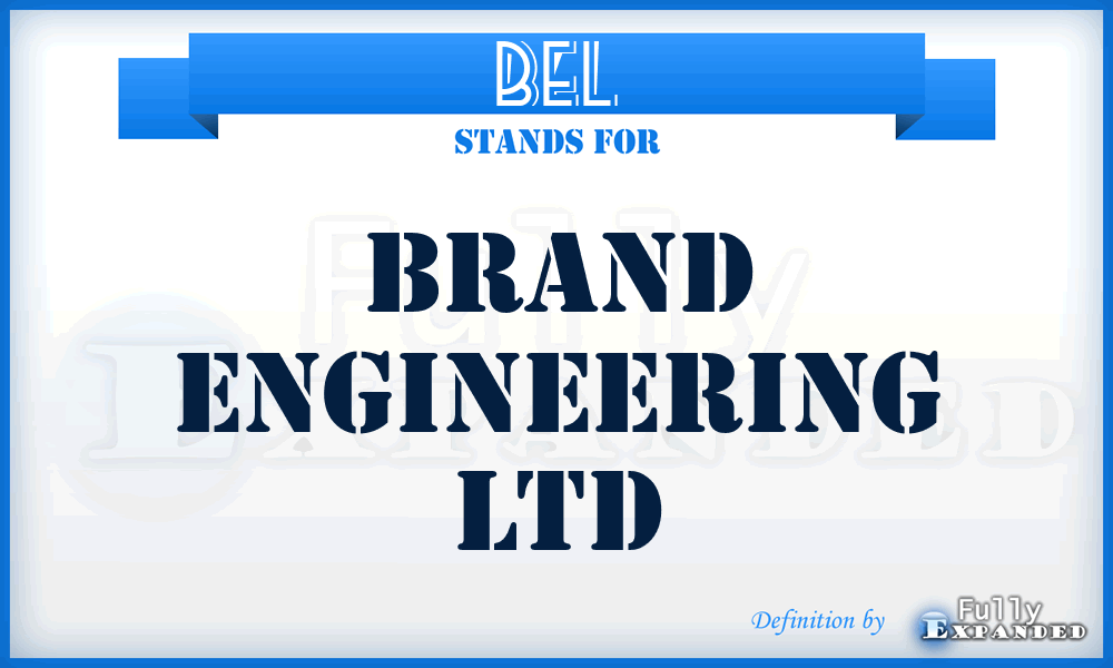 BEL - Brand Engineering Ltd