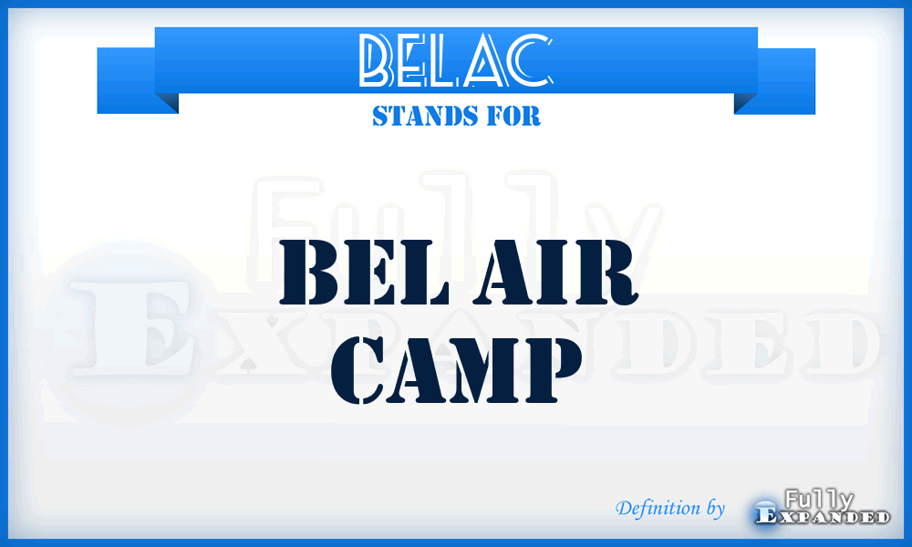 BELAC - BEL Air Camp