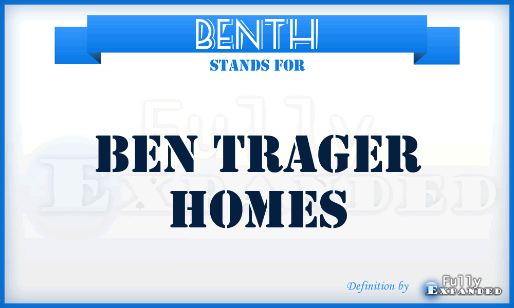BENTH - BEN Trager Homes