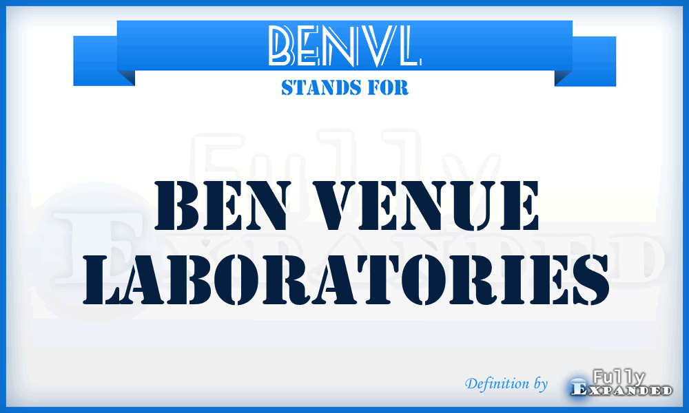 BENVL - BEN Venue Laboratories