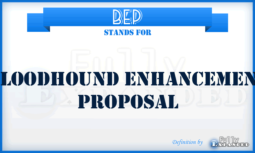 BEP - Bloodhound Enhancement Proposal