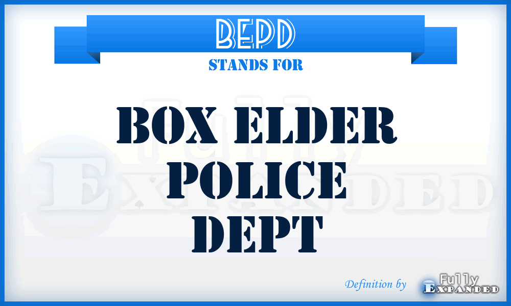 BEPD - Box Elder Police Dept