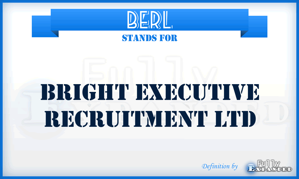 BERL - Bright Executive Recruitment Ltd