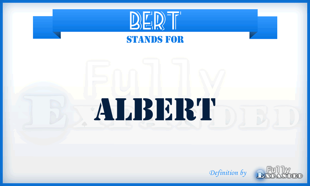 BERT - Albert