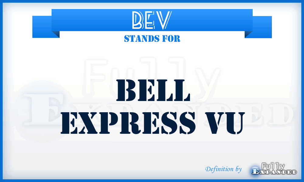 BEV - Bell Express Vu