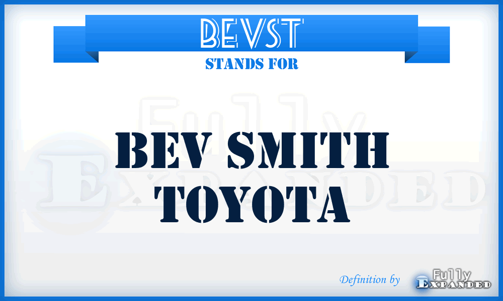 BEVST - BEV Smith Toyota