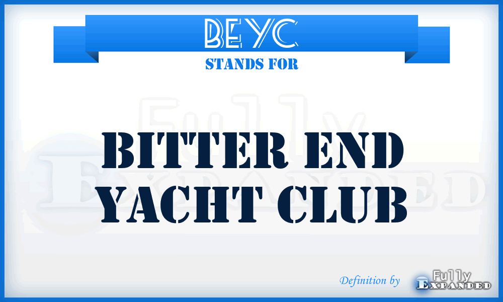 BEYC - Bitter End Yacht Club