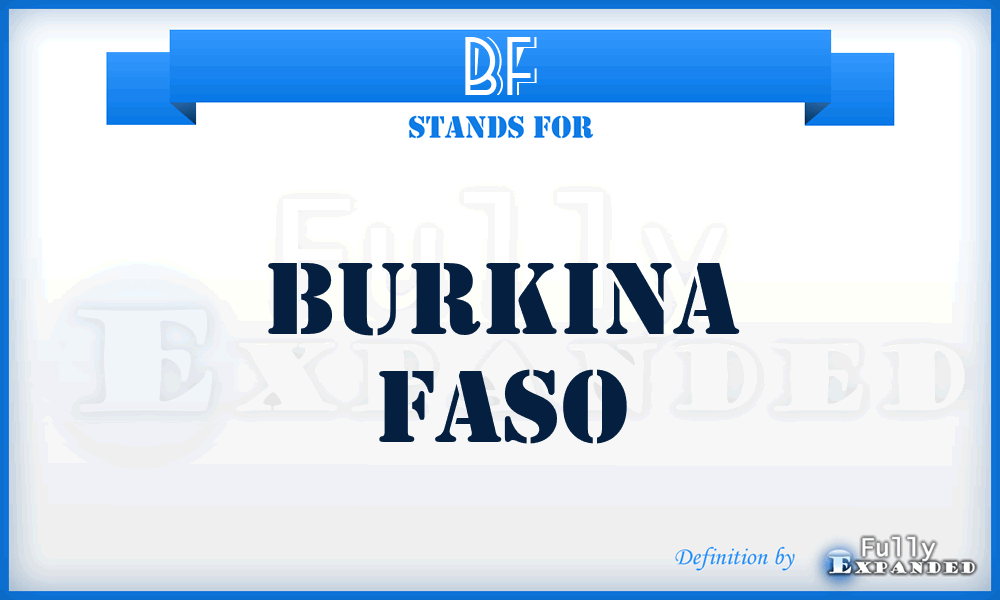 BF - Burkina Faso