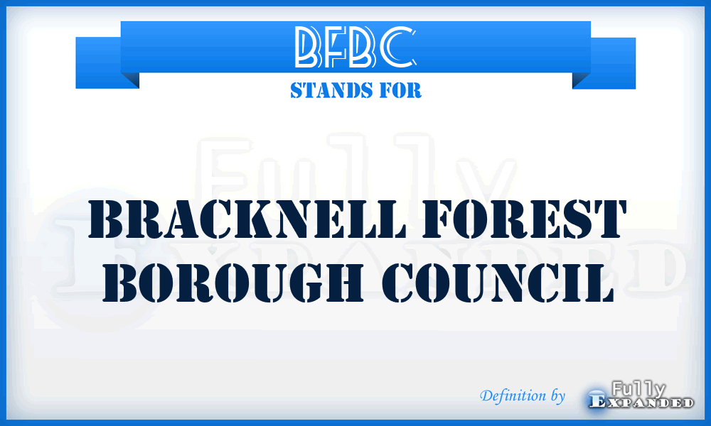 BFBC - Bracknell Forest Borough Council