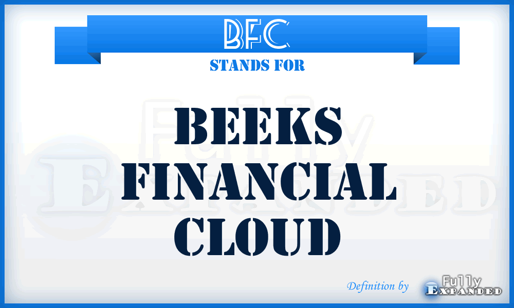 BFC - Beeks Financial Cloud