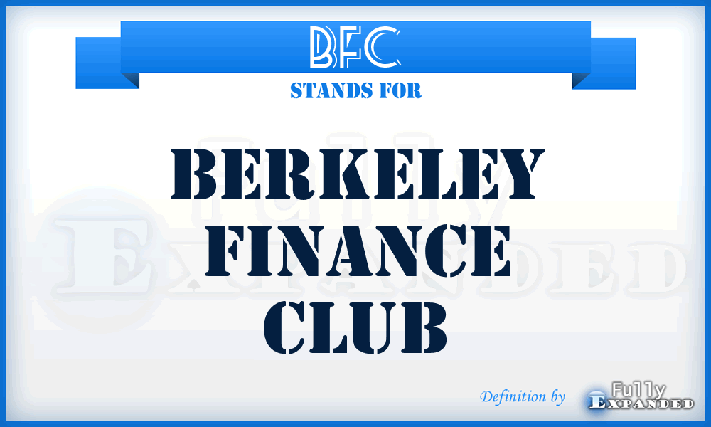 BFC - Berkeley Finance Club