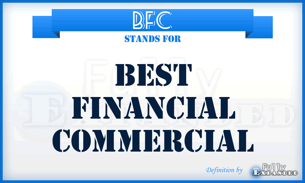 BFC - Best Financial Commercial