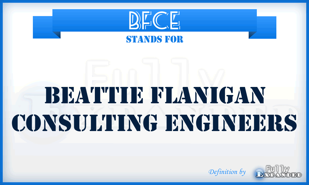 BFCE - Beattie Flanigan Consulting Engineers