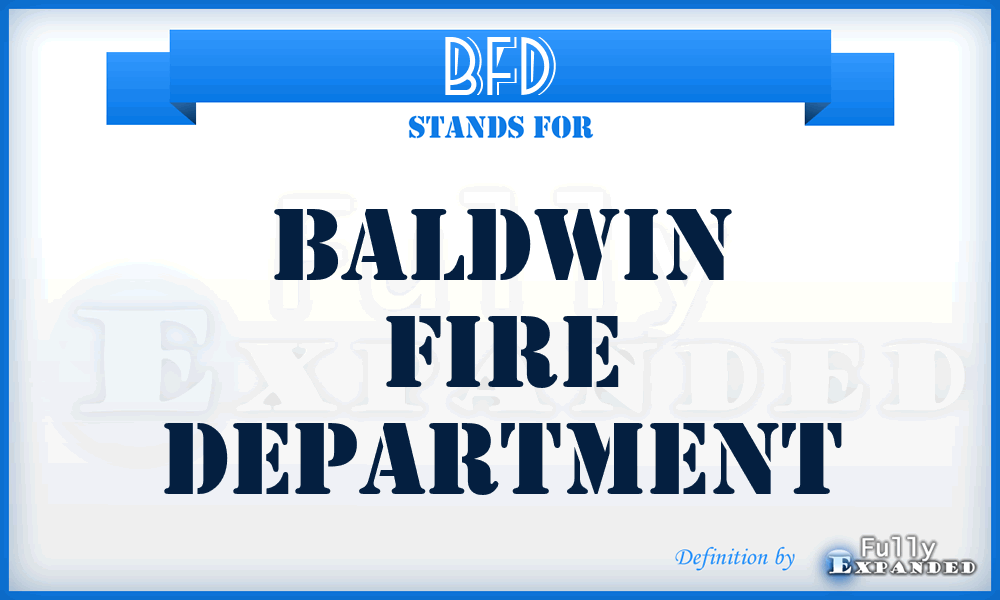BFD - Baldwin Fire Department