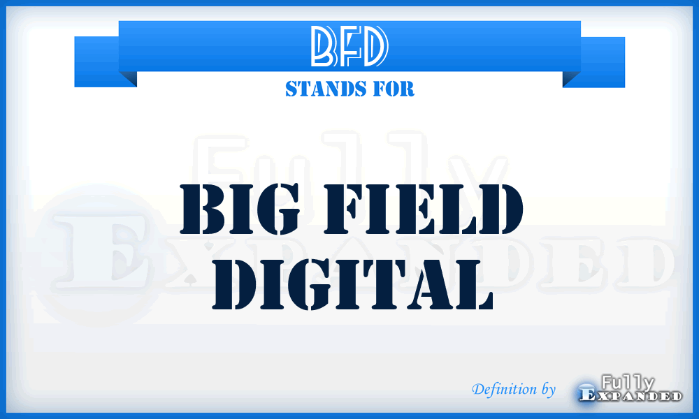 BFD - Big Field Digital