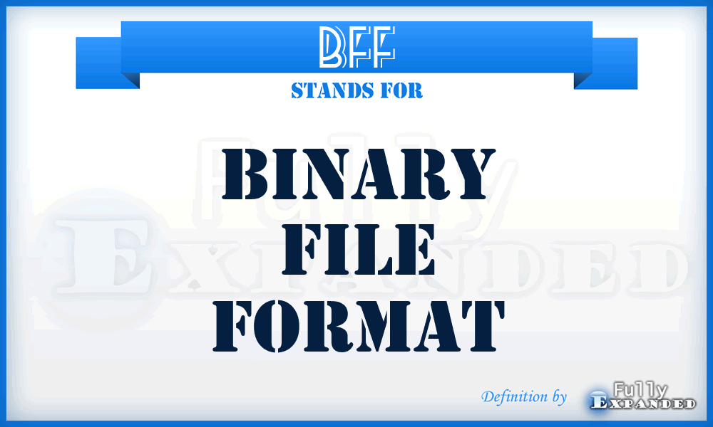 BFF - binary file format