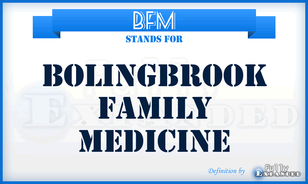 BFM - Bolingbrook Family Medicine
