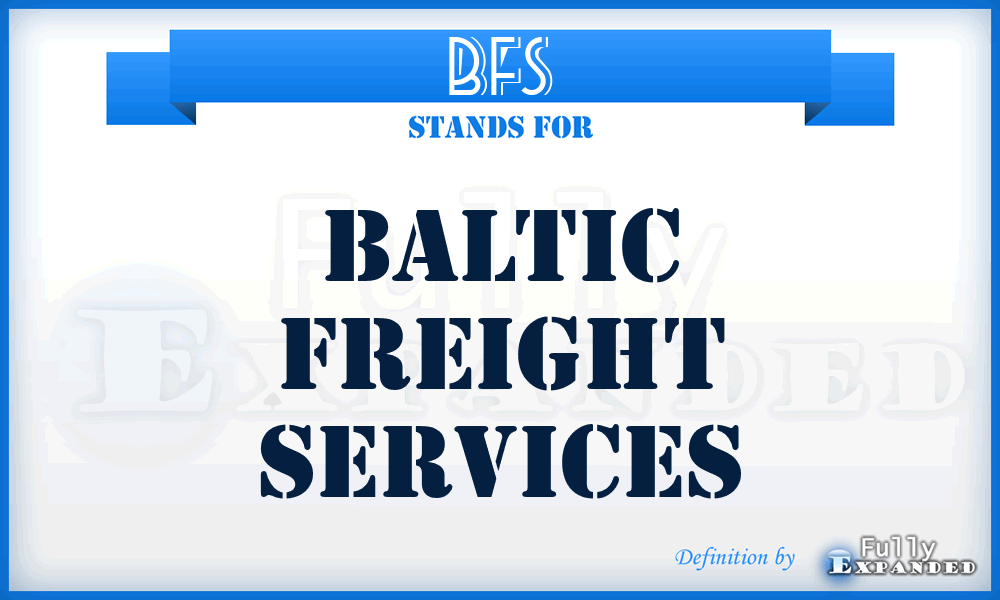 BFS - Baltic Freight Services