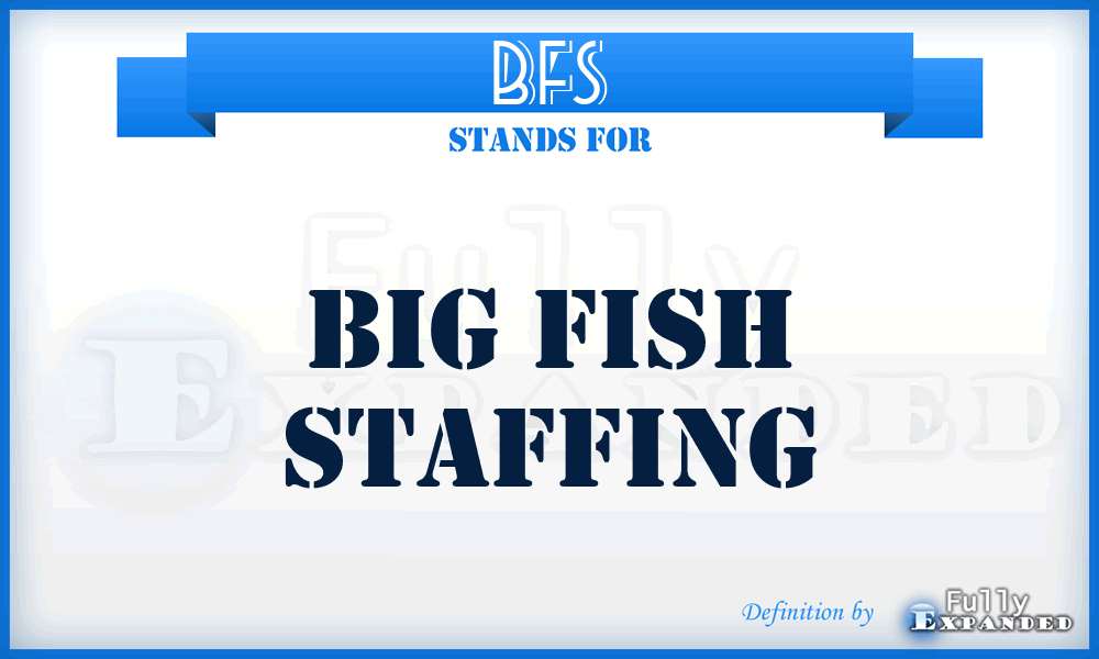 BFS - Big Fish Staffing