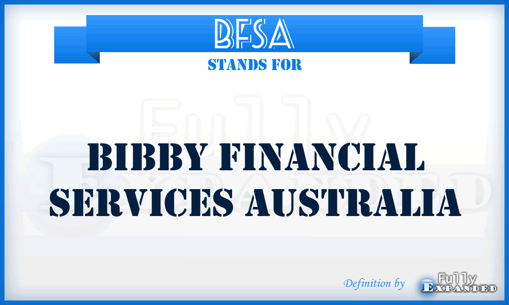 BFSA - Bibby Financial Services Australia