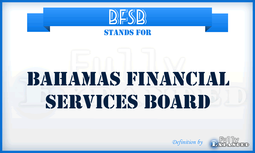 BFSB - Bahamas Financial Services Board