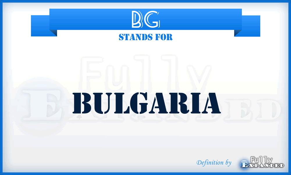 BG - Bulgaria