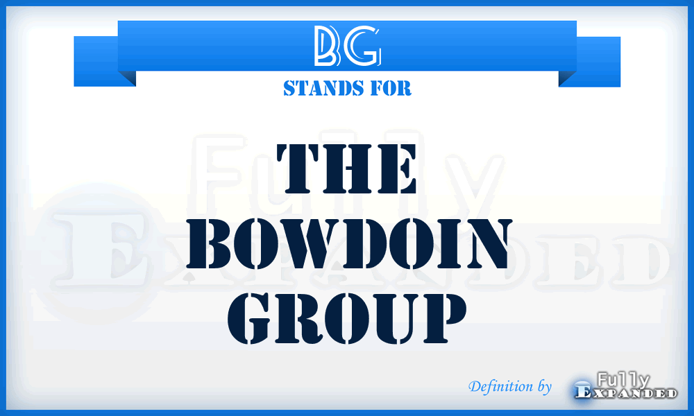 BG - The Bowdoin Group