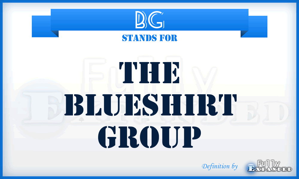 BG - The Blueshirt Group