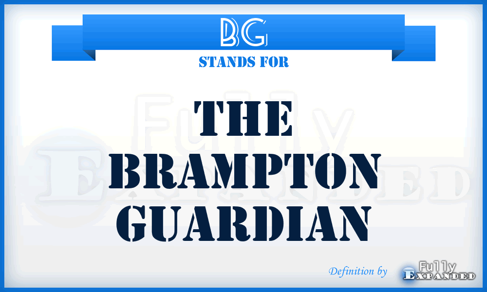 BG - The Brampton Guardian