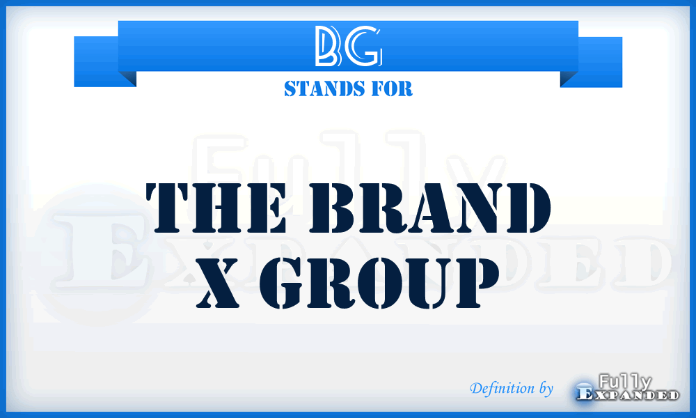 BG - The Brand x Group
