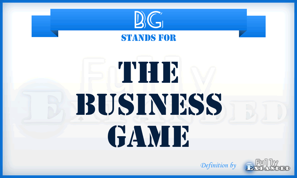 BG - The Business Game
