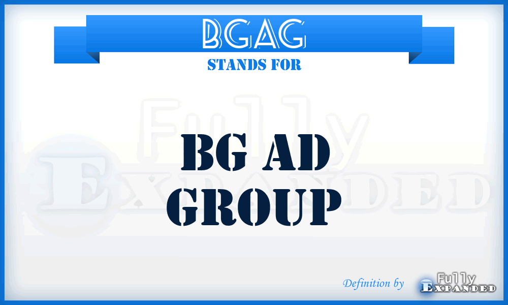 BGAG - BG Ad Group