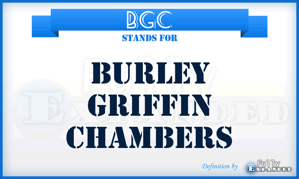 BGC - Burley Griffin Chambers